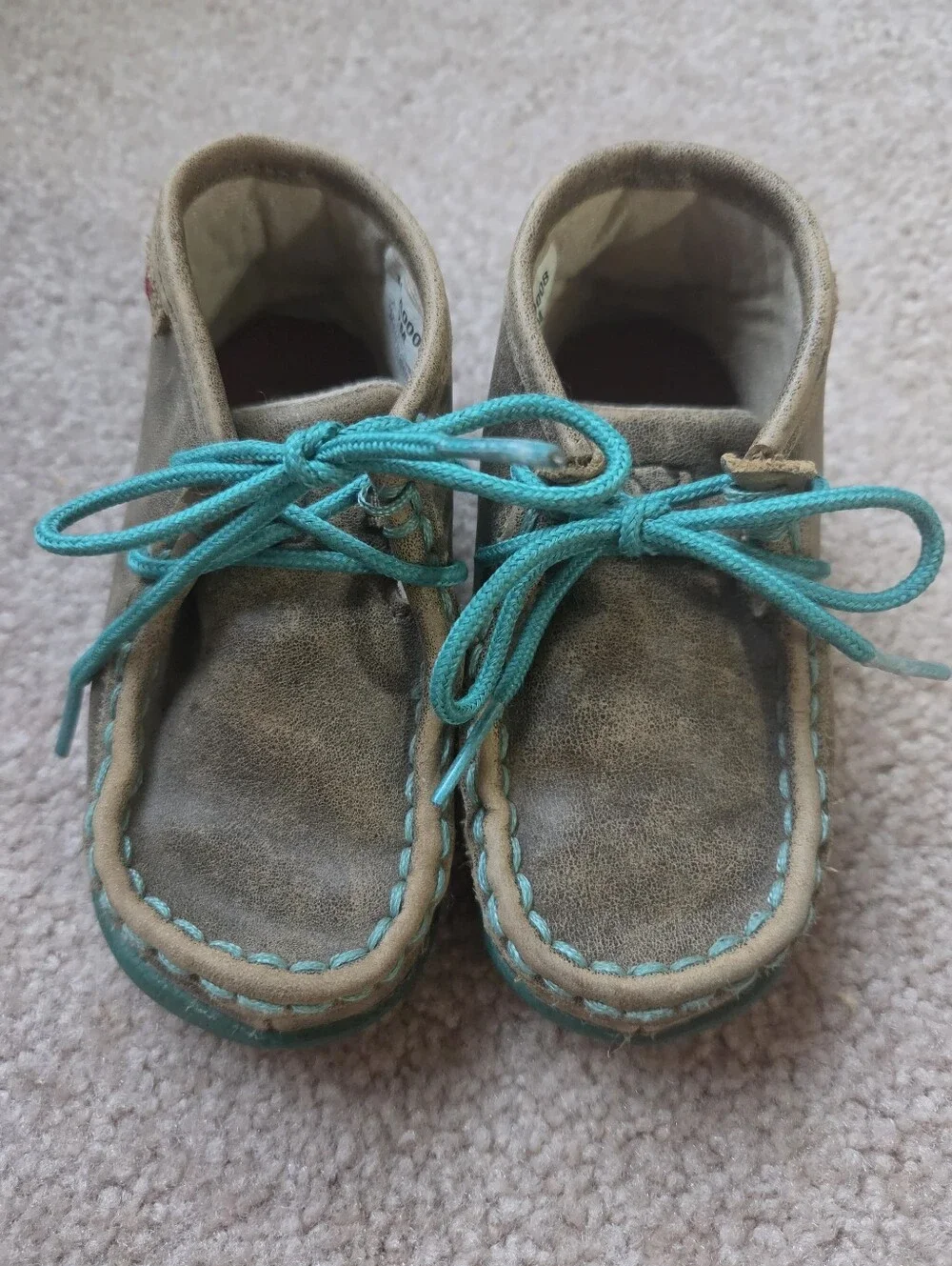 Twisted X Infant Chukka Driving Moc, Brown Turquoise 7M Western Cowboy